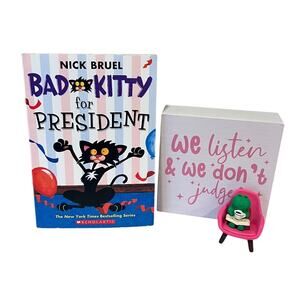 Nick Bruel Bad Kitty for President (Paperback Black-And-White Edition Paperback
